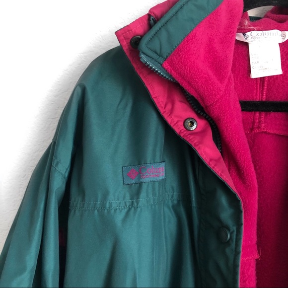 Columbia Vintage 90s Longs Peak 3 in 1 convertible Cold Weather Parka Jacket - Picture 3 of 9